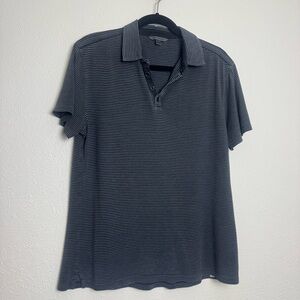 John‎ Varvatos Striped Cotton Silk Polo
